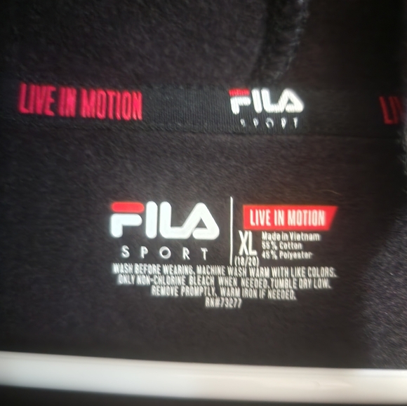 NWT Boys FILA Sport Hoodie - Size XL (18/20) - Picture 5 of 7